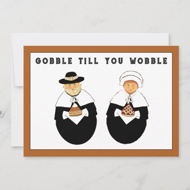 Funny Thanksgiving Holiday Card (Front)