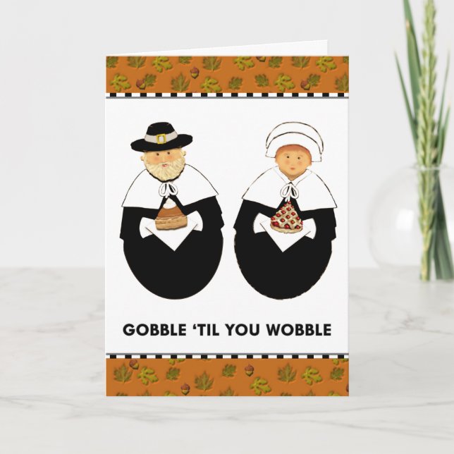 Funny Thanksgiving Holiday Card (Front)