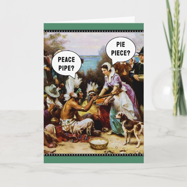 Funny Thanksgiving Holiday Card (Front)