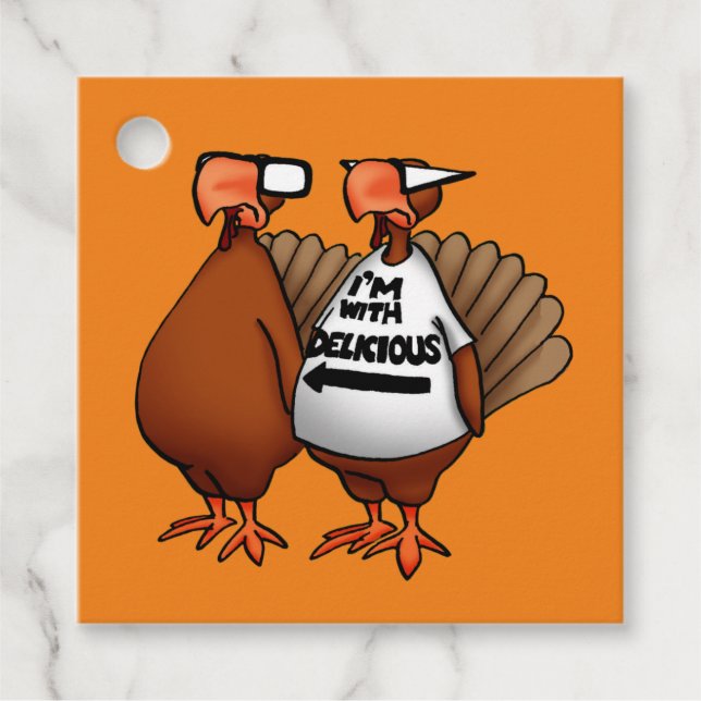 Funny Thanksgiving Holiday Gift Tags (Front)