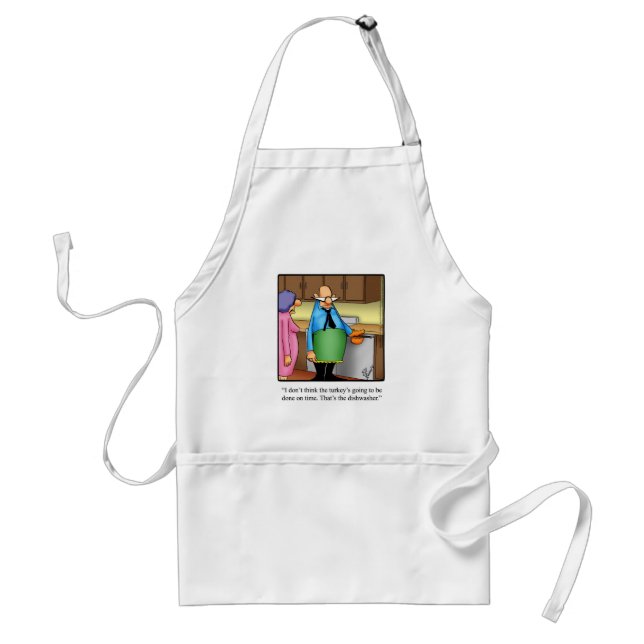 Funny Thanksgiving Humour Apron For Him (Front)