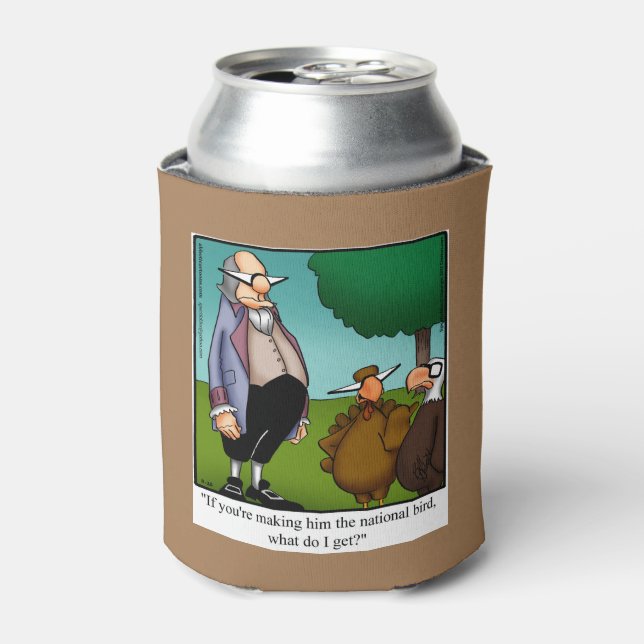 Funny Thanksgiving  Humour Beer Cooler Gift (Can Front)