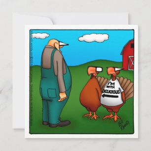 Funny Thanksgiving Humour Dinner Invitations