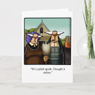 Funny Thanksgiving Humour Greeting Card