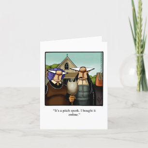 Funny Thanksgiving Humour Greeting Card
