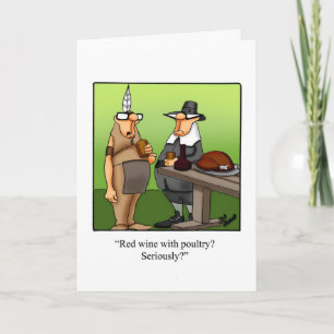Funny Thanksgiving Humour Greeting Card Spectickle