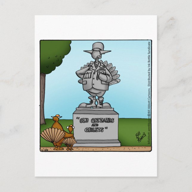 Funny Thanksgiving Humour Postcard (Front)