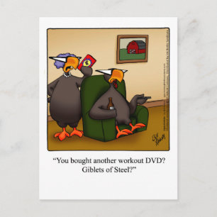 Funny Thanksgiving Humour Postcard