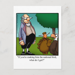 Funny Thanksgiving Humour Postcard “Spectickles”