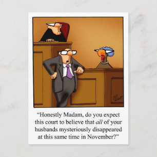 Funny Thanksgiving Humour  Postcards