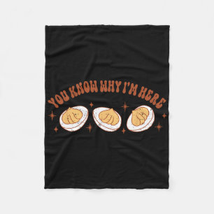 Funny Thanksgiving Retro Fall Fleece Blanket