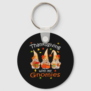 Funny Thanksgiving S For Women Gnome - Gnomies Gif Key Ring