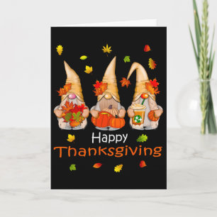 Funny Thanksgiving Shirts For Women Gnome - Gnomie Card