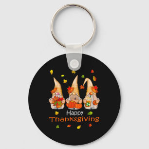 Funny Thanksgiving Shirts For Women Gnome - Gnomie Key Ring