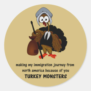 funny thanksgiving sticker