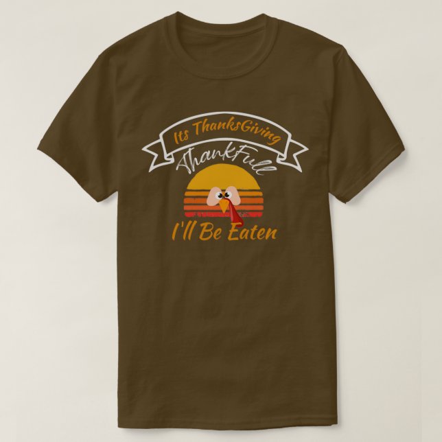 Funny ThanksGiving T Funny ThanksGiving Turkey Quo T-Shirt (Design Front)