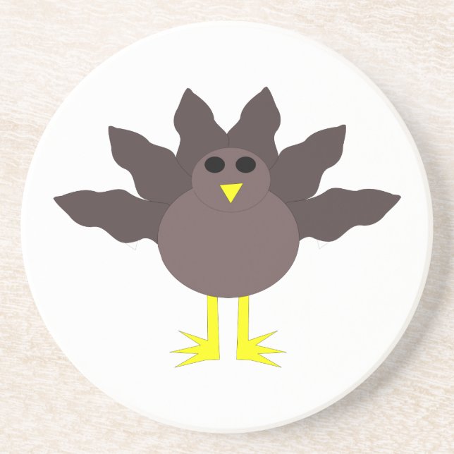 Funny Thanksgiving Turkey Coasters (Front)