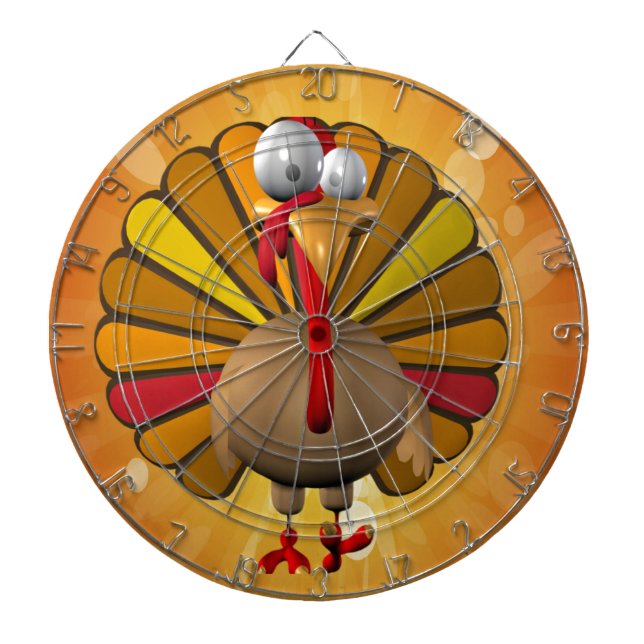Funny Thanksgiving Turkey Dartboard (Front)