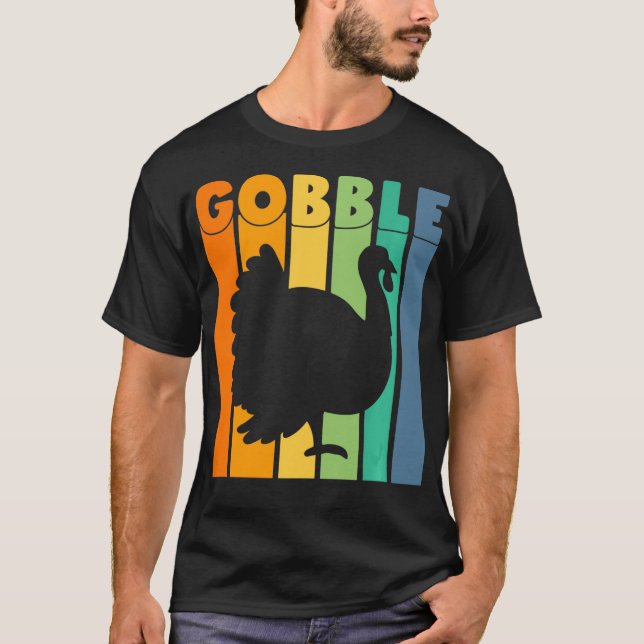 Funny Thanksgiving Turkey design for Men, Women &  T-Shirt (Front)