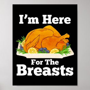 Funny Thanksgiving Turkey Dirty Adult Humour Men's Poster