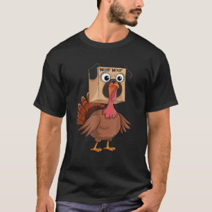 Funny Thanksgiving Turkey Fake Pug Disguise Dog Lo T-Shirt