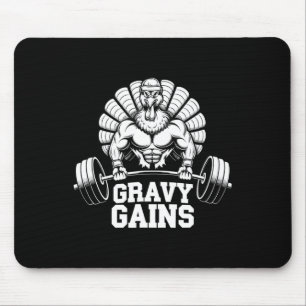 Funny Thanksgiving Turkey Gravy Gains Motivation G Mouse Pad