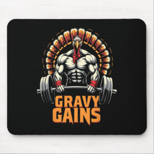 Funny Thanksgiving Turkey Gravy Gains Motivation G Mouse Pad