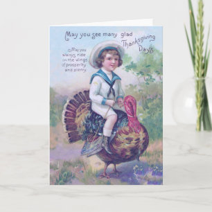 Funny Thanksgiving Turkey Holiday Card
