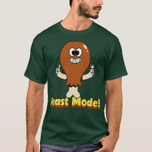 Funny Thanksgiving Turkey Leg toon Feast Mode T-Shirt