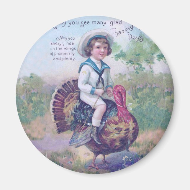 Funny Thanksgiving Turkey Magnet (Front)