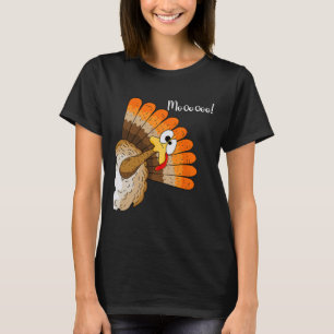 Funny Thanksgiving Turkey Moo Fake Cow For Men Wom T-Shirt
