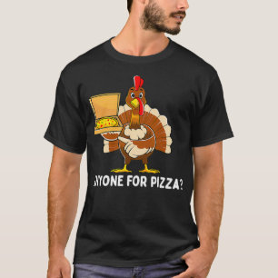 Funny Thanksgiving Turkey Pizza Men Kids Boys Gift T-Shirt