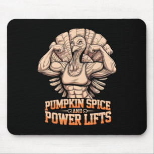 Funny Thanksgiving Turkey Powerlifting Gym Workout Mouse Pad