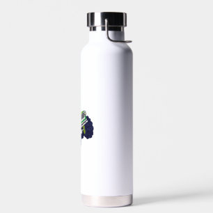 Funny Thanksgiving Turkey Riding Monster Truck Boy Water Bottle