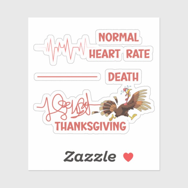 Funny Thanksgiving turkey text. (Sheet)
