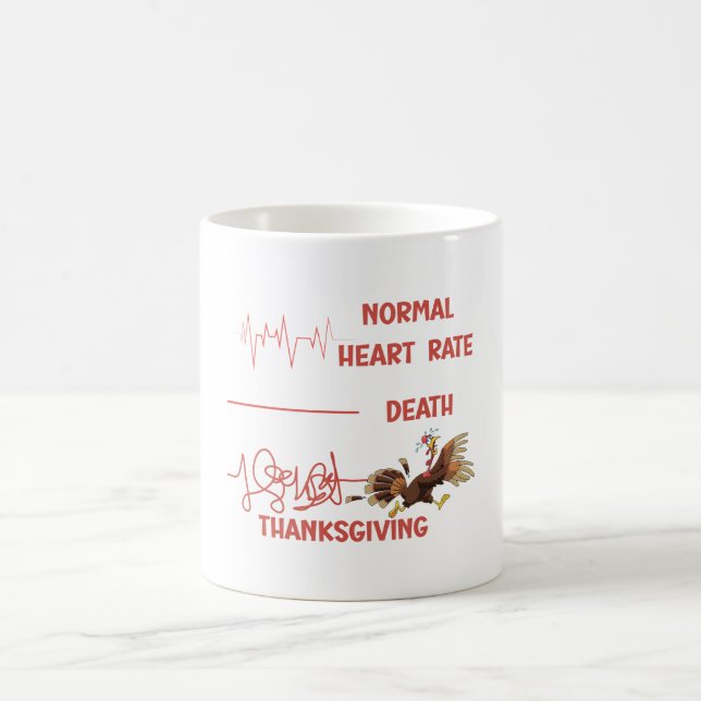 Funny Thanksgiving turkey text. Coffee Mug (Center)