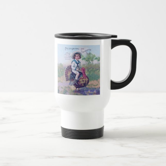 Funny Thanksgiving Turkey Travel Mug (Right)