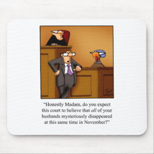 Funny Thanksgiving Turkey Trial! Mouse Pad