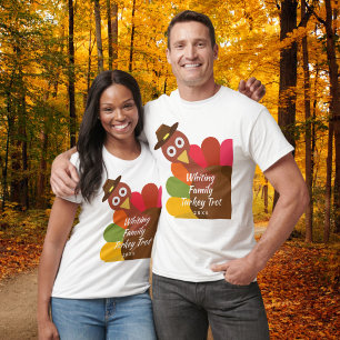 Funny Thanksgiving Turkey Trot Matching Family T-Shirt