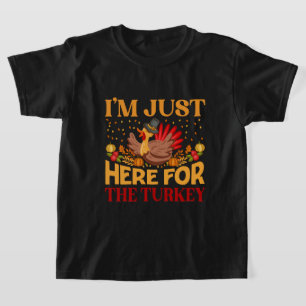 funny Thanksgiving turkey word art  T-Shirt