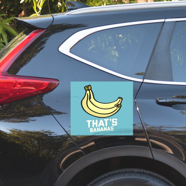FUNNY THAT'S BANANAS BANANA DECAL STICKER FOR CAR (Car Side)