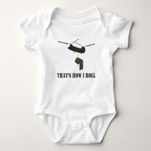Funny that's how i roll baby bodysuit