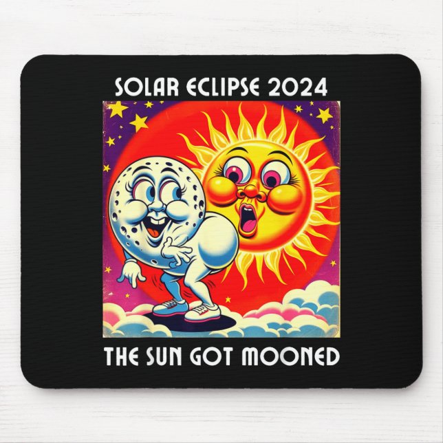 Funny The America Solar Eclipse 4 08 Mouse Pad (Front)