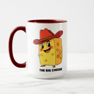 Funny The Big Cheese with 10-Gallon Cowboy Hat Mug