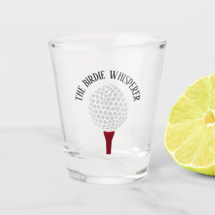 Funny The Birdie Whisperer Golf Ball Tee Shot Glass