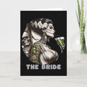 Funny The Bride The Monster Frankenstein Spooky Ha Card