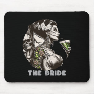 Funny The Bride The Monster Frankenstein Spooky Ha Mouse Pad