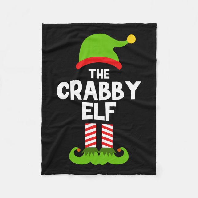 Funny The Crab  Fleece Blanket (Front)