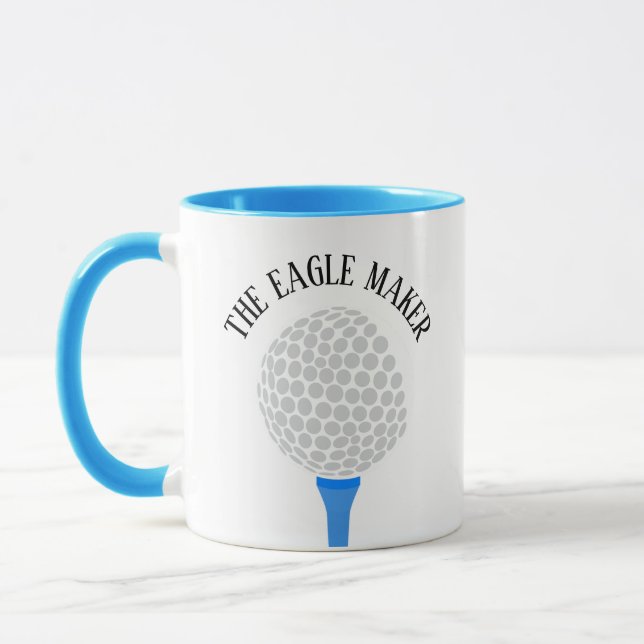 Funny The Eagle Maker Golf Ball Tee Mug (Left)