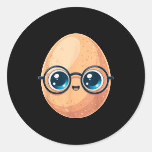 Funny The Good Egg Teacher Halloween Costume Food Classic Round Sticker
